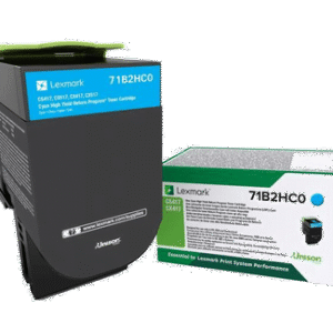 LEXMARK TONER 71B2HC0 HIGH CAPACITY CYAN