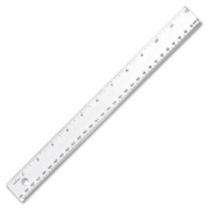 RULER PLASTIC 30CM(AGR.) "DASOS" D3001