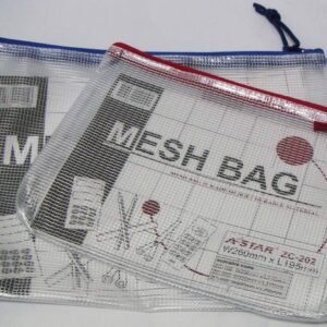 BINDERMAX PVC ZIPPED BAG 23X12 N.01132
