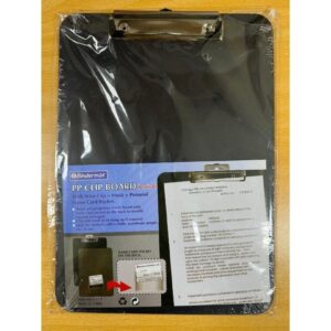 BINDERMAX CLIPBOARD A4 SINGLE HARD W/NAME CARD POCKET T-12P