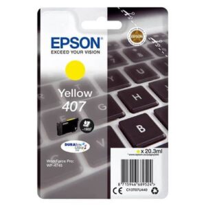 EPSON INK CARTRIDGE 407 YELLOW C13T07U440