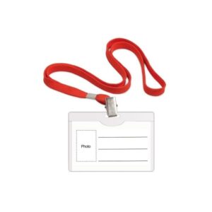 FORPUS  NAME BADGE PVC 90X54MM  W/RIBBON  F70704