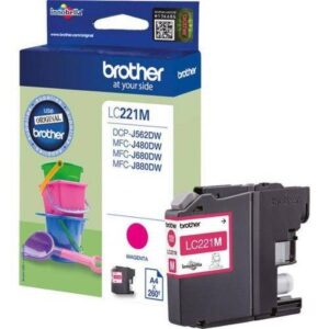 BROTHER INK CARTRIDGE LC221 MAGENTA MCFJ 460/480/485/680/880 & DCP562
