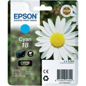 EPSON INK CARTRIDGE 18 CYAN