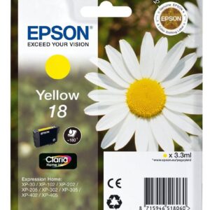 EPSON INK CARTRIDGE 18 YELLOW