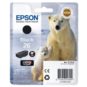 EPSON INK CARTRIDGE 26 BLACK