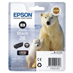 EPSON INK CARTRIDGE 26 PHOTO BLACK