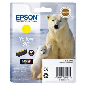 EPSON INK CARTRIDGE 26 YELLOW