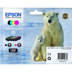EPSON INK CARTRIDGE 26 MULTI PACK (B/C/M/Y)