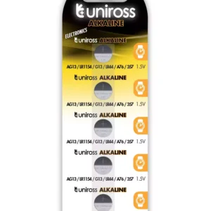 UNIROSS ALKALINE-COIN LR1130 AG10 LR54 BATTERY (10PACK)